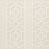 Schumacher Zanzibar Trellis Sand Wallpaper