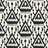 Schumacher Vientiane Ikat Ebony Wallpaper