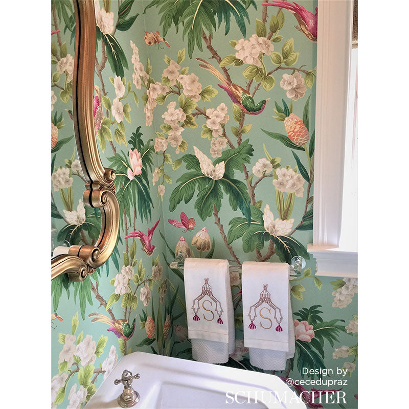 Schumacher Seychelles Sea Wallpaper - Eade's Wallpaper