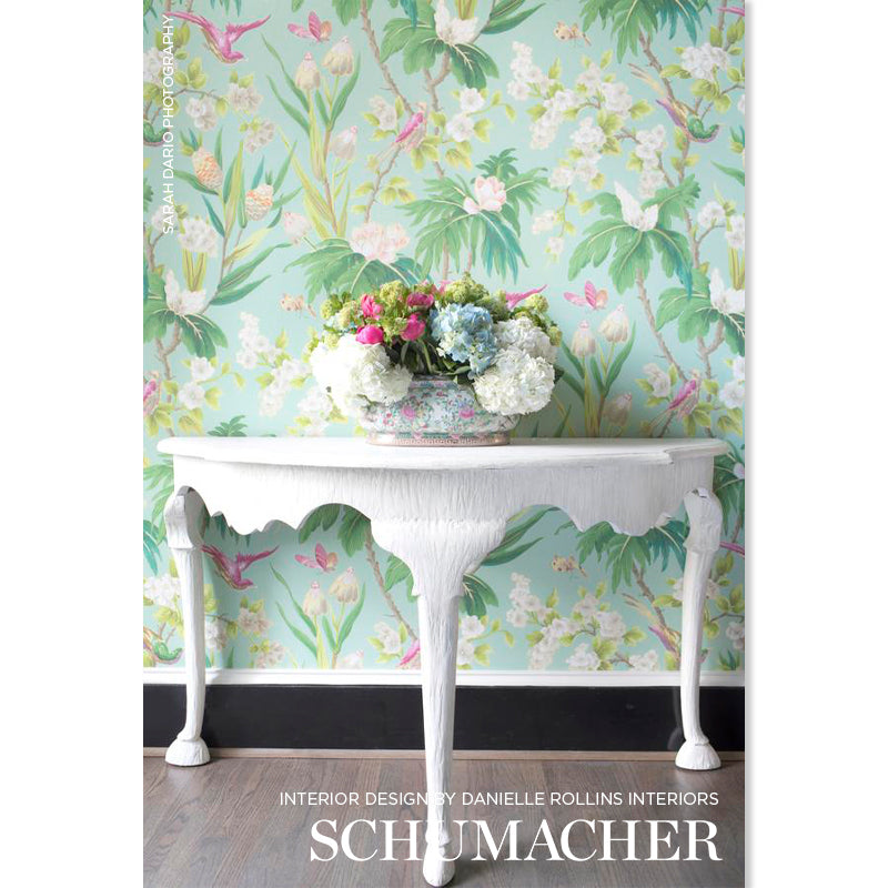 Schumacher Seychelles Sea Wallpaper - Eade's Wallpaper