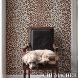 Schumacher Iconic Leopard Brown Wallpaper