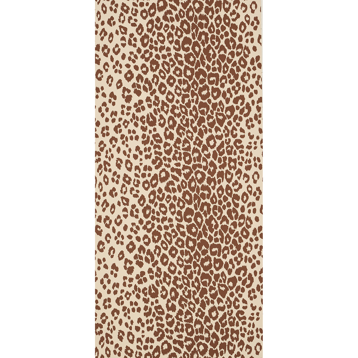 Schumacher Iconic Leopard Brown On Neutral Wallpaper