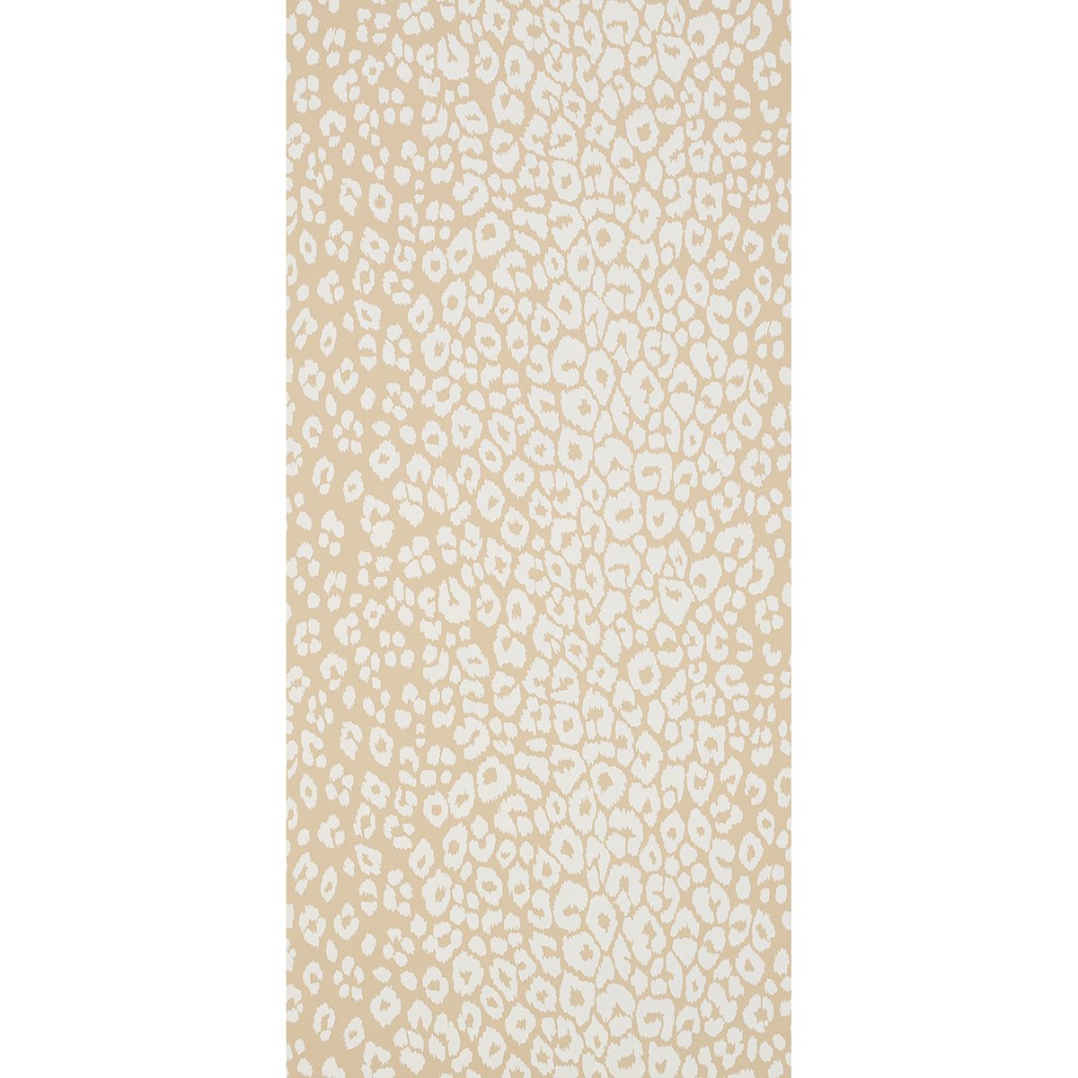 Schumacher Iconic Leopard Ivory On Neutral Wallpaper