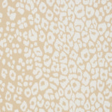 Schumacher Iconic Leopard Ivory On Neutral Wallpaper