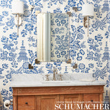 Schumacher Song Garden Cocoa Wallpaper - Eade's Wallpaper