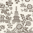 Schumacher Song Garden Cocoa Wallpaper - Eade's Wallpaper