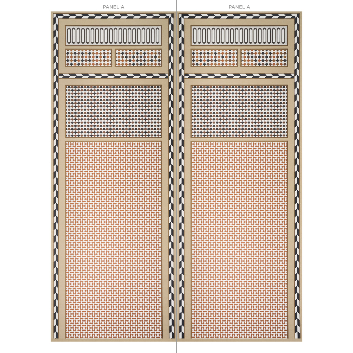 Schumacher Robinchon Panel A Brown Wallpaper - Eade's Wallpaper