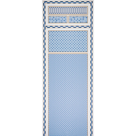 Schumacher Robinchon Panel A Blue Wallpaper - Eade's Wallpaper