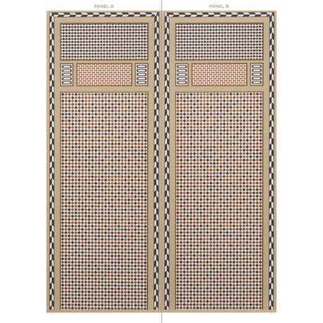 Schumacher Robinchon Panel B Brown Wallpaper - Eade's Wallpaper