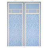 Schumacher Robinchon Panel B Blue Wallpaper - Eade's Wallpaper