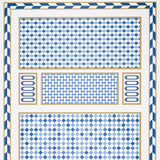 Schumacher Robinchon Panel B Blue Wallpaper - Eade's Wallpaper