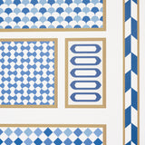 Schumacher Robinchon Panel B Blue Wallpaper - Eade's Wallpaper