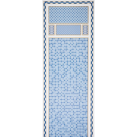 Schumacher Robinchon Panel B Blue Wallpaper - Eade's Wallpaper