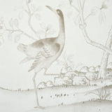 Schumacher Chinois Palais Panel Neutral Wallpaper