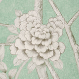 Schumacher Chinois Palais Panel Aquamarine Wallpaper