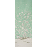 Schumacher Chinois Palais Panel Aquamarine Wallpaper