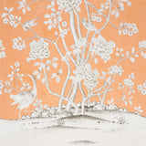 Schumacher Chinois Palais Panel Tangerine Wallpaper