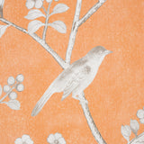 Schumacher Chinois Palais Panel Tangerine Wallpaper