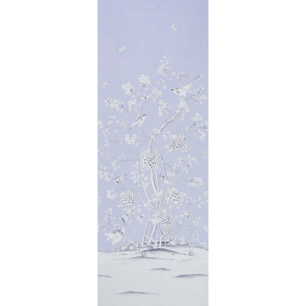 Schumacher Chinois Palais Panel Lavender Wallpaper