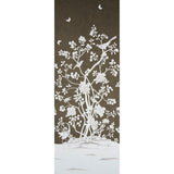 Schumacher Chinois Palais Panel Chocolate Wallpaper