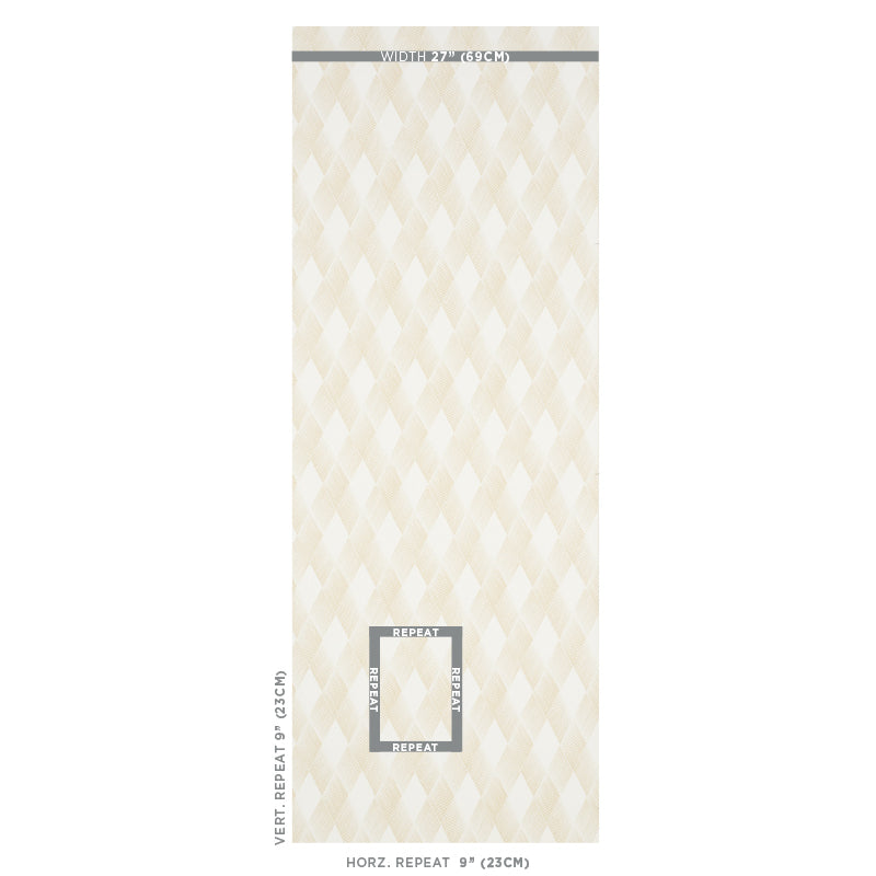 Schumacher Fetlock Natural Wallpaper