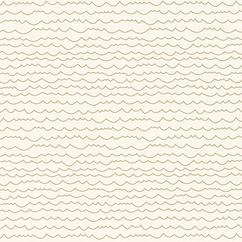 Schumacher Waves Sand Wallpaper