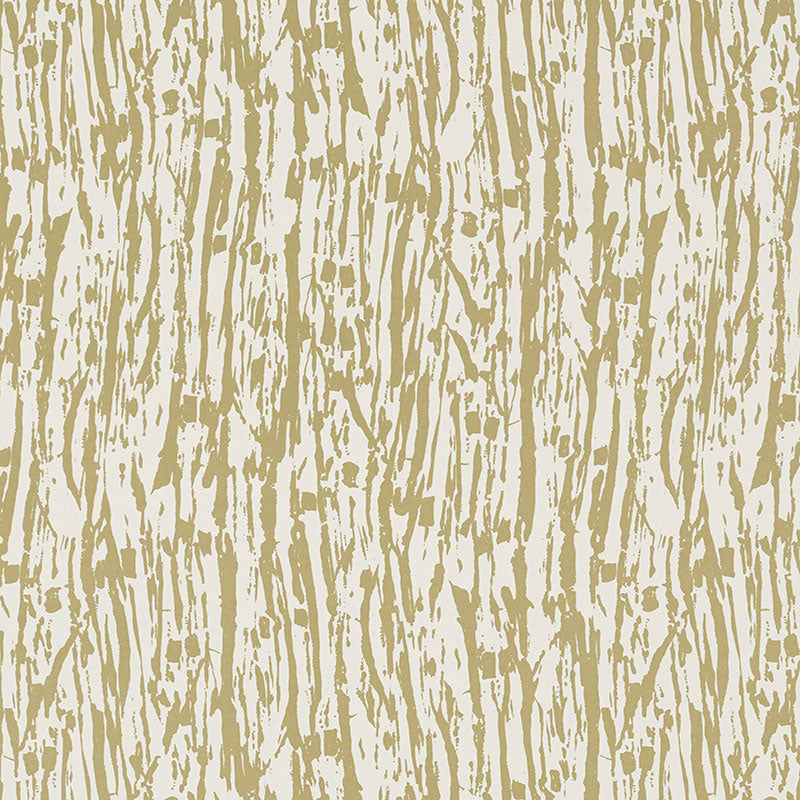 Schumacher Tree Texture Pale Gold Wallpaper - Eade's Wallpaper