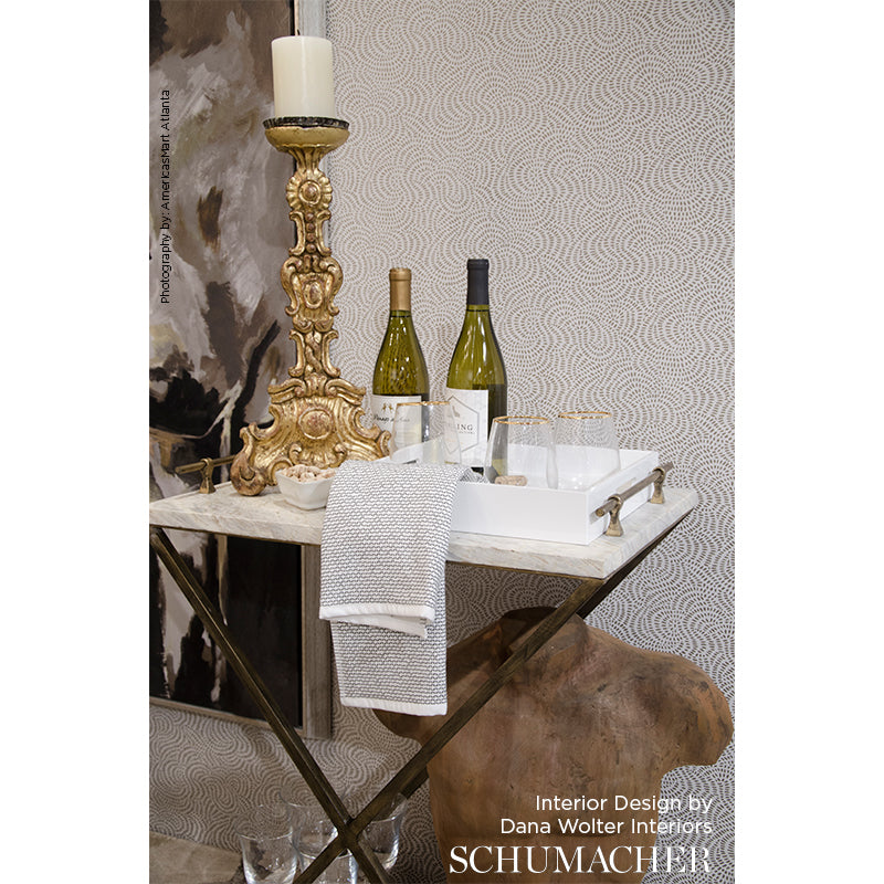 Schumacher Whirlpool Champagne Wallpaper