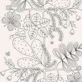 Schumacher Blommen Noir / Blanc Wallpaper