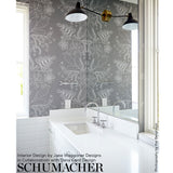 Schumacher Blommen Smoke Wallpaper