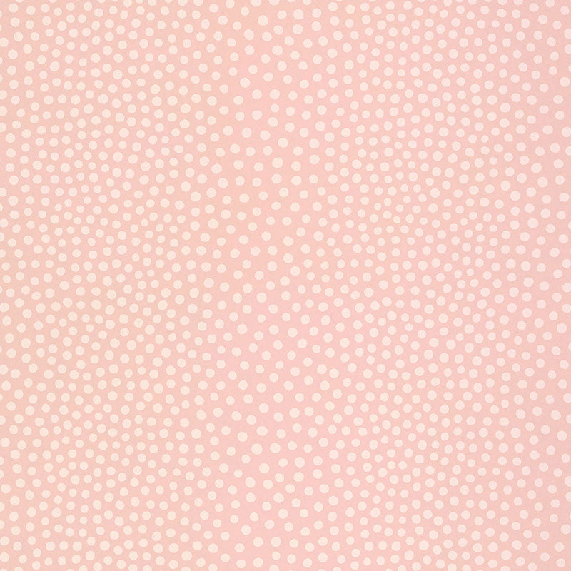 Schumacher Raindots Washed Pink Wallpaper - Eade's Wallpaper