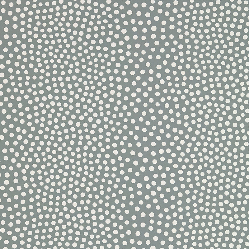 Schumacher Raindots Fog Wallpaper - Eade's Wallpaper