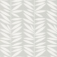 Schumacher Leaf Stripe Mist Wallpaper - Eade's Wallpaper