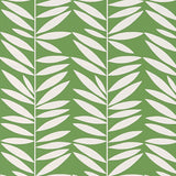Schumacher Leaf Stripe Leaf Wallpaper - Eade's Wallpaper