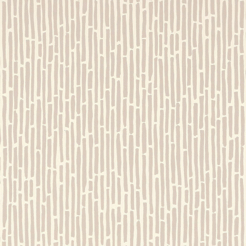 Schumacher Bamboo Taupe Wallpaper