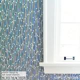 Schumacher Bamboo Marine Wallpaper