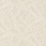 Schumacher Abstract Leaf Linen Wallpaper