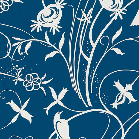 Schumacher Sky Meadow Blue Wallpaper - Eade's Wallpaper