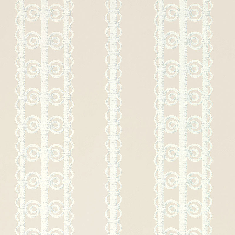 Schumacher Wicker Stripe Reed Wallpaper