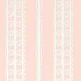 Schumacher Wicker Stripe Frangipani Wallpaper