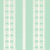 Schumacher Wicker Stripe Lovely Day Wallpaper