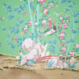 Schumacher Brighton Pavilion Panel Emerald Wallpaper