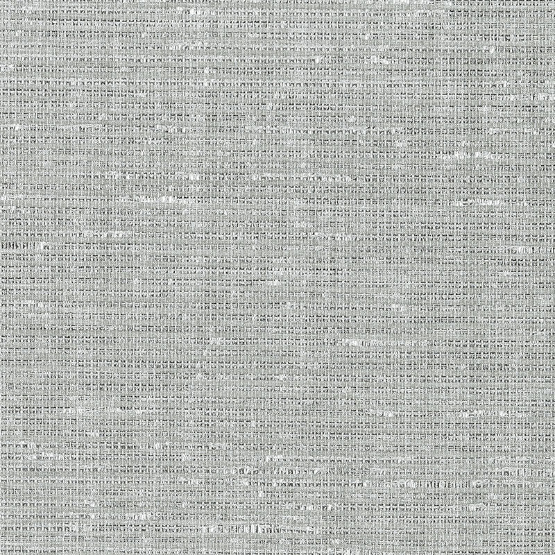 Schumacher Anodized Raffia Platinum Wallpaper