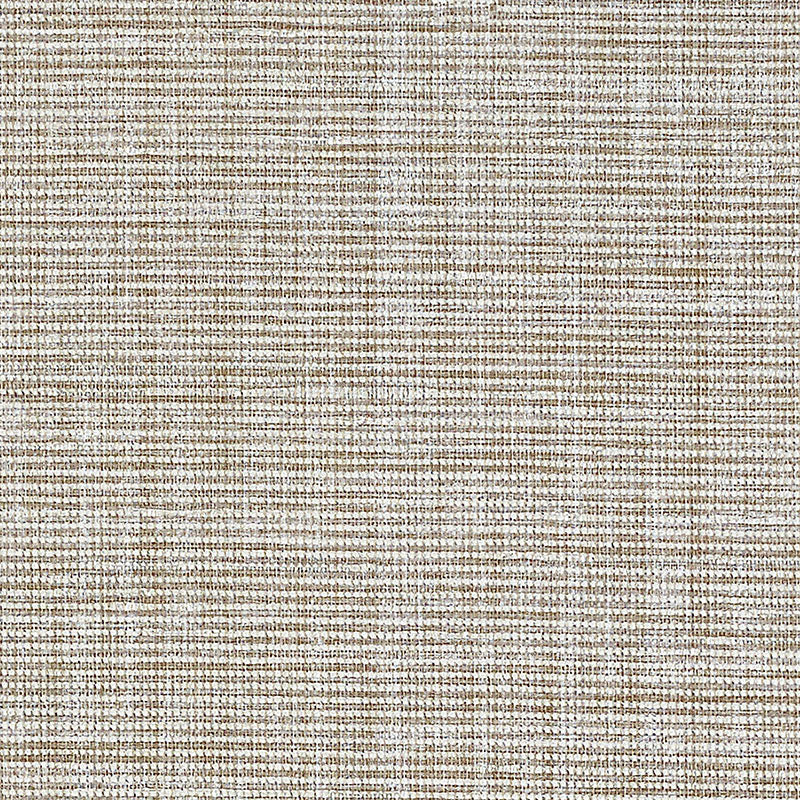 Schumacher Anodized Raffia Warm Silver Wallpaper