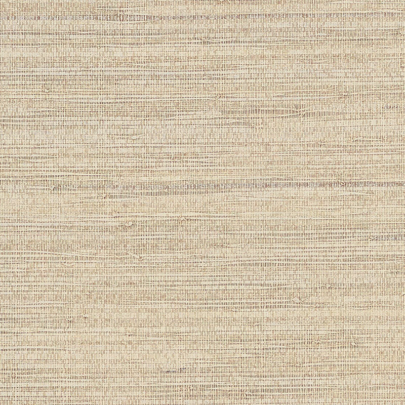 Schumacher Burnished Raffia Burnished Ivory Wallpaper