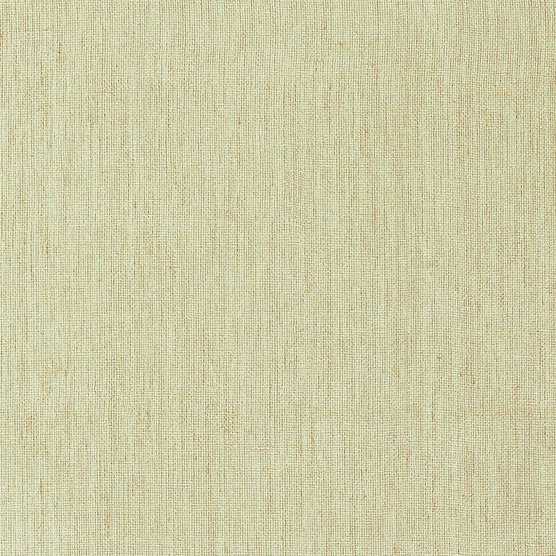 Schumacher Gilded Linen Celadon & Gold Wallpaper