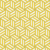 Schumacher Tumbling Blocks Citron Wallpaper