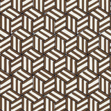 Schumacher Tumbling Blocks Chocolate Wallpaper