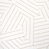 Schumacher Deconstructed Stripe Greige Wallpaper