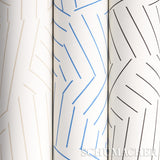 Schumacher Deconstructed Stripe Greige Wallpaper